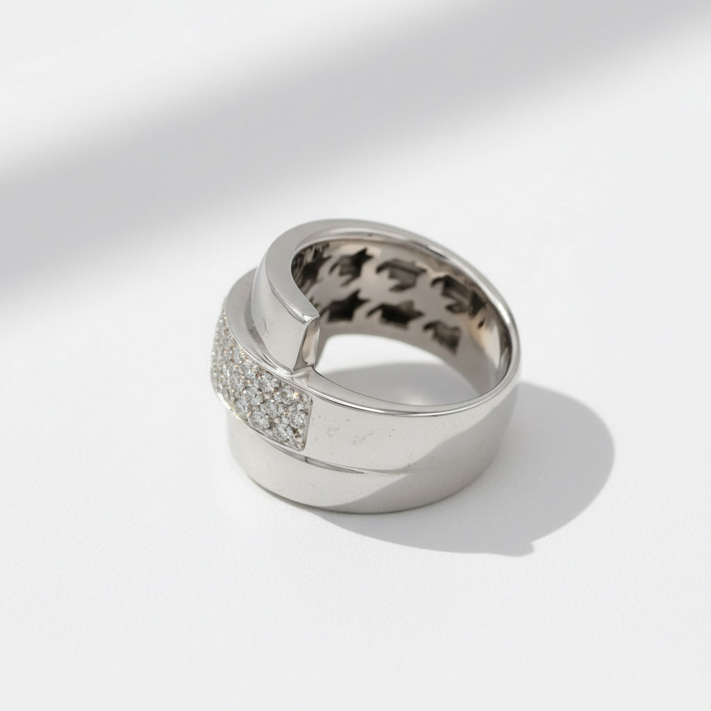Bague Or blanc et Diamants 1,20 carats