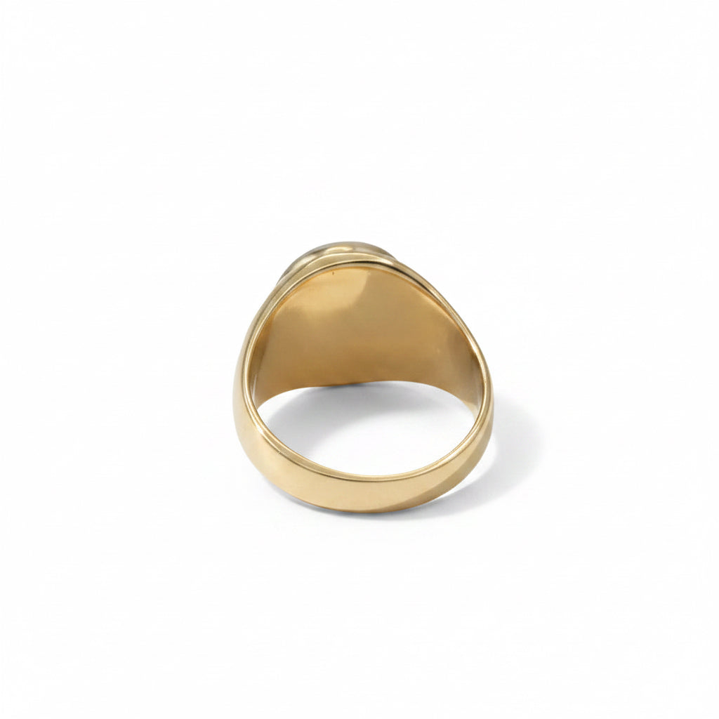 Bague Chevaliere - Or Jaune - Diamants 0,50 carat
