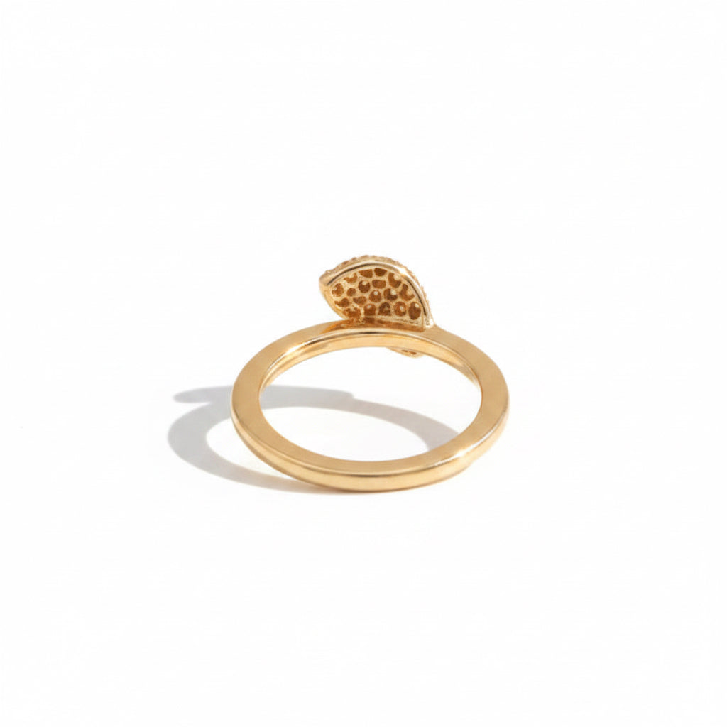 Pasquale Bruni - Bague Feuille simple - Or Rose et Diamants