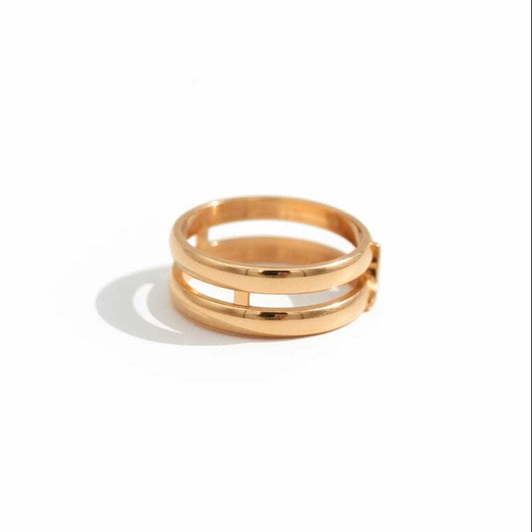 Mauboussin - Bague Solitaire Étoilement Divine - Or rose et Diamants