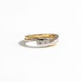 Bague deux ors - Trilogie Diamants