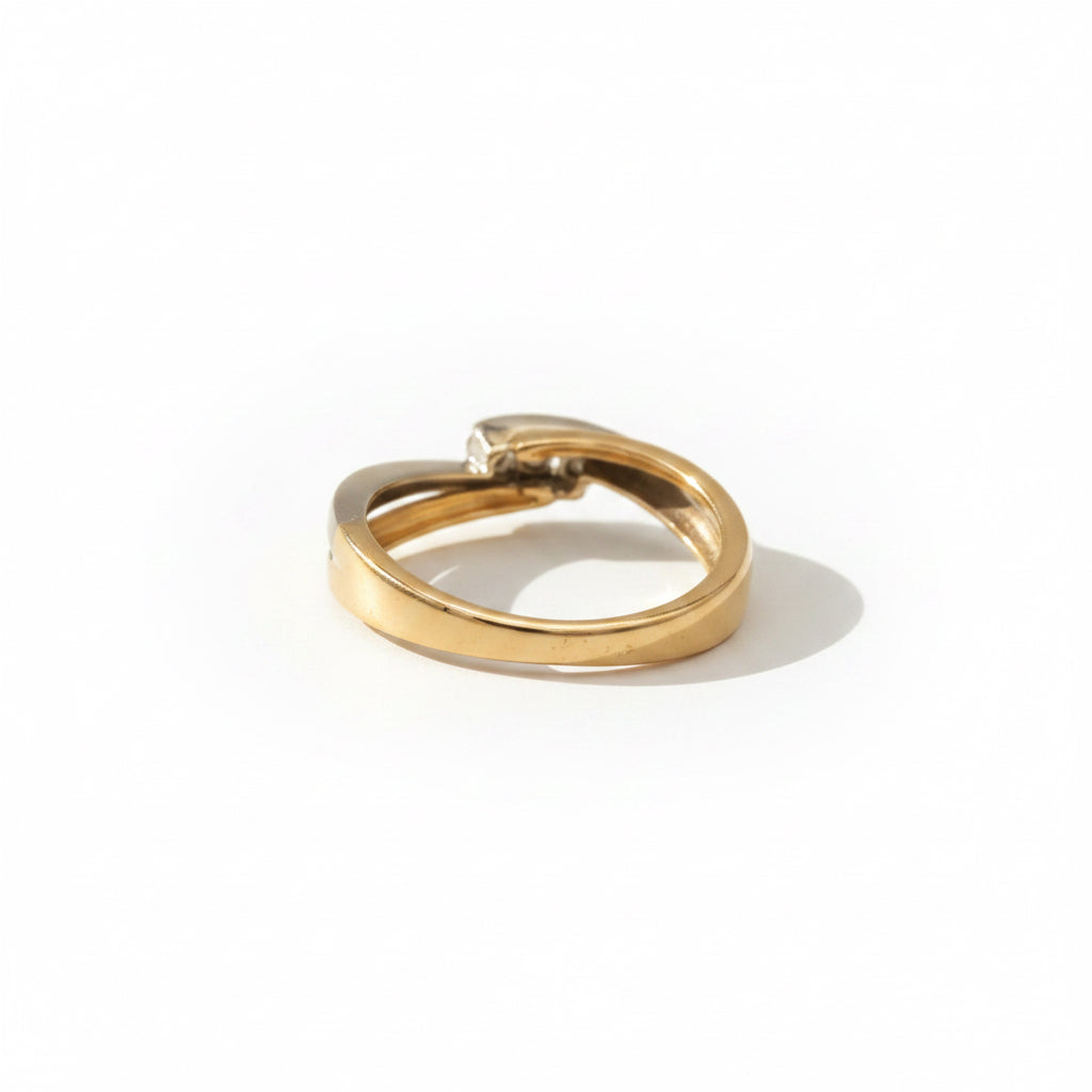 Bague deux ors - Trilogie Diamants
