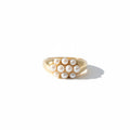 Bague Vintage - Or jaune et perles de culture