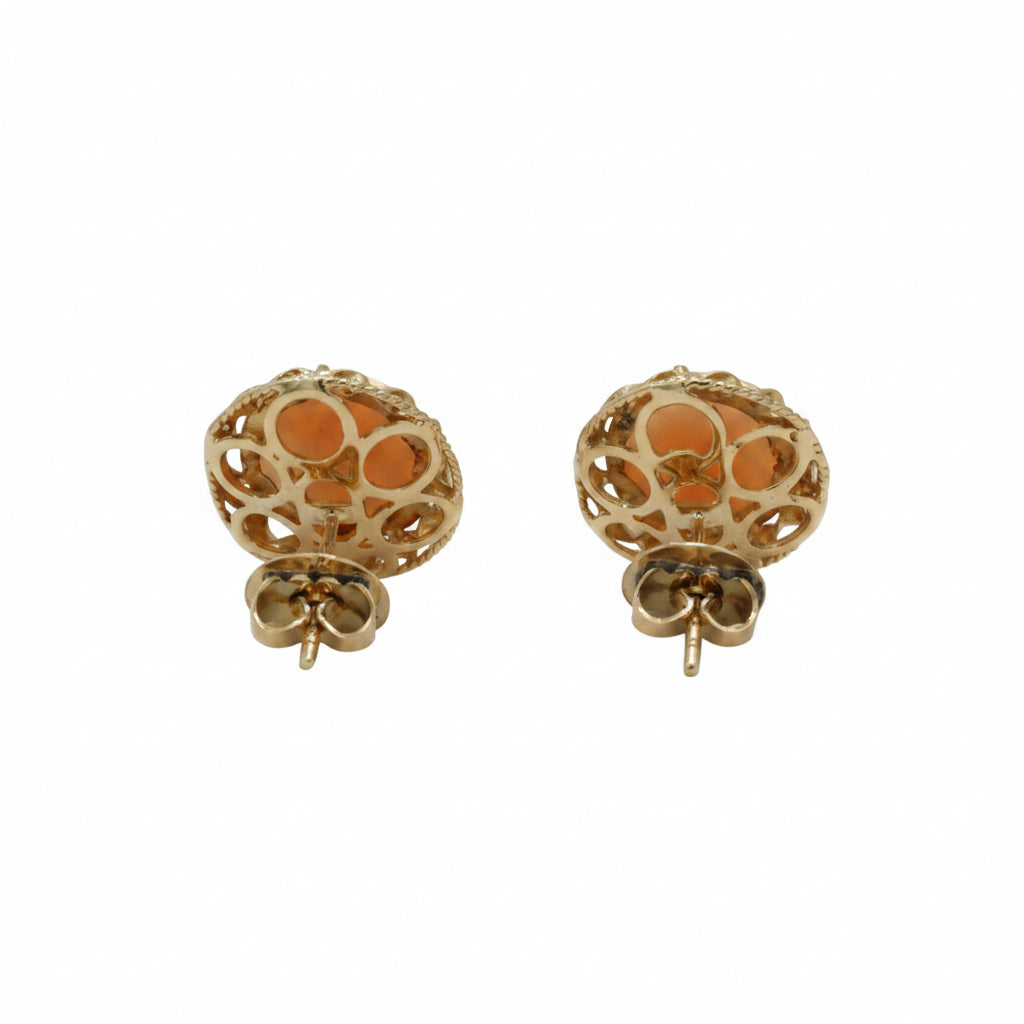 Boucles d’oreilles Camée - Or jaune