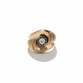 Bague Tank - Or Rose - Diamant 0,25 Carat