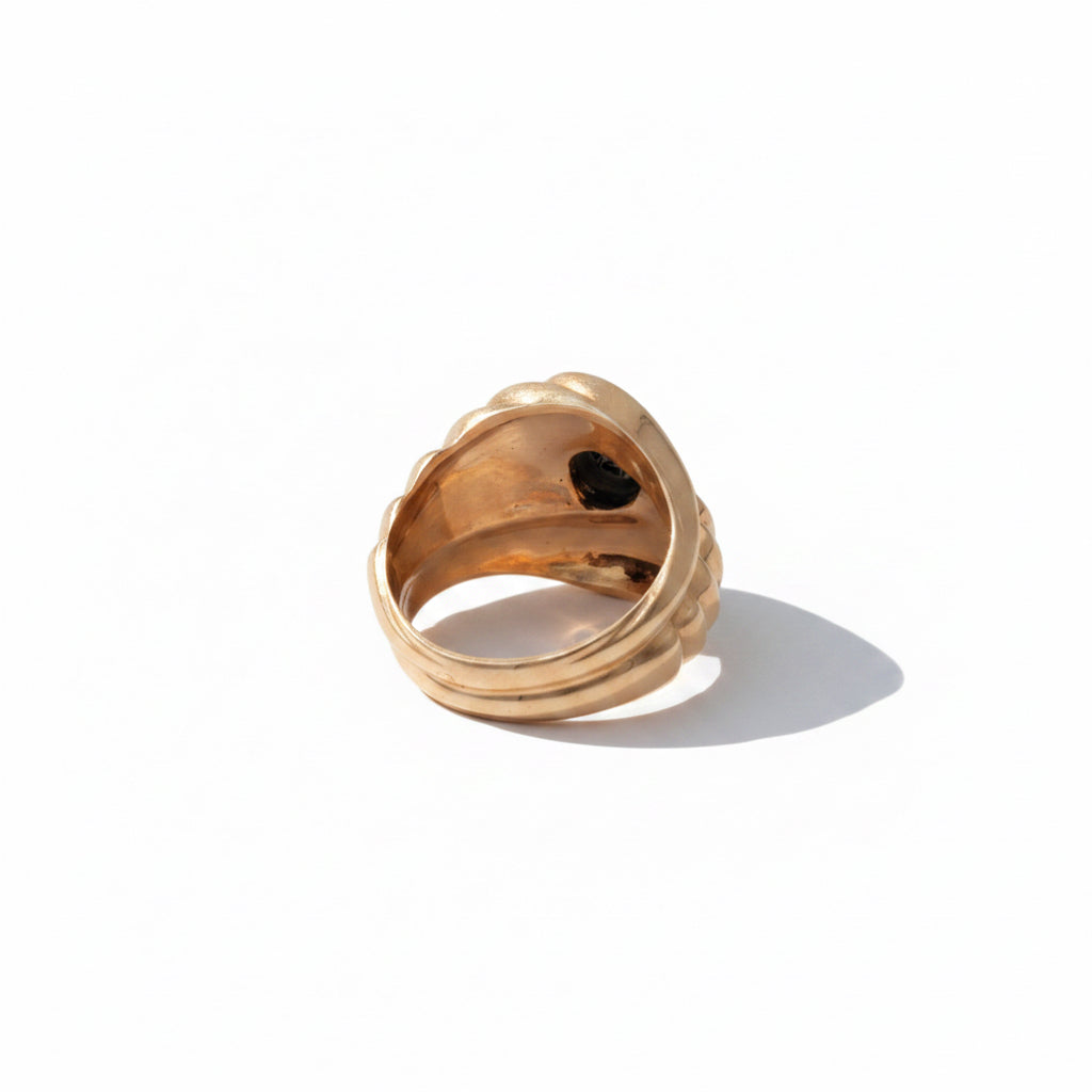 Bague Tank - Or Rose - Diamant 0,25 Carat