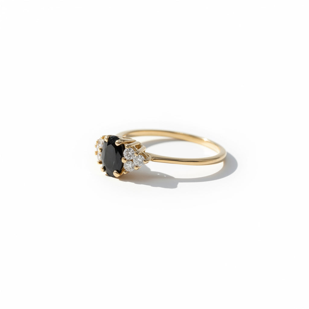 Bague Vintage - Saphir et Diamants