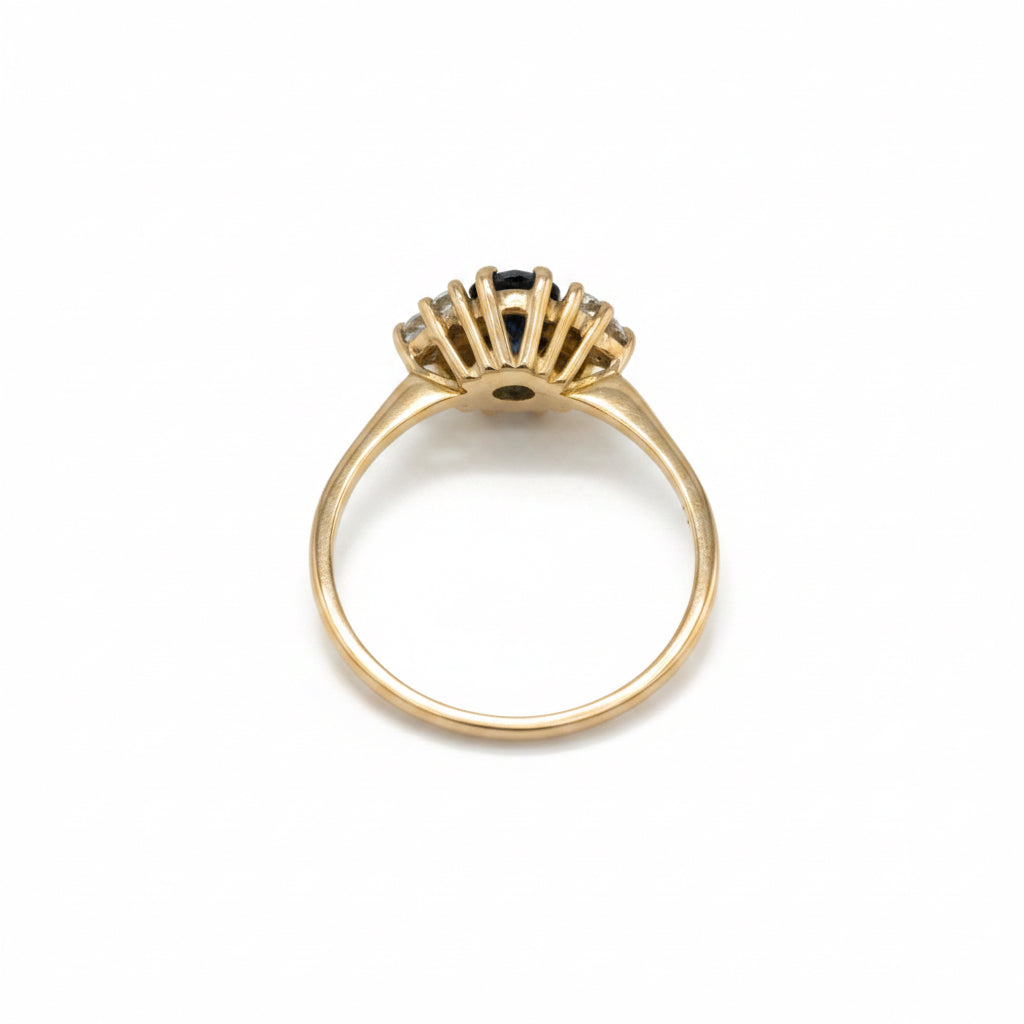 Bague Vintage - Saphir et Diamants