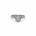 Bague Or blanc - Diamant Taille ancienne
