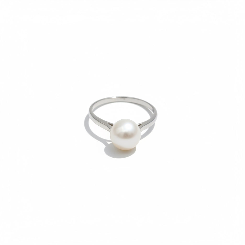 Bague Platine - Perle de culture