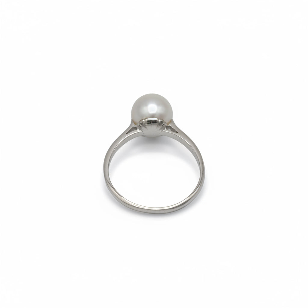 Bague Platine - Perle de culture
