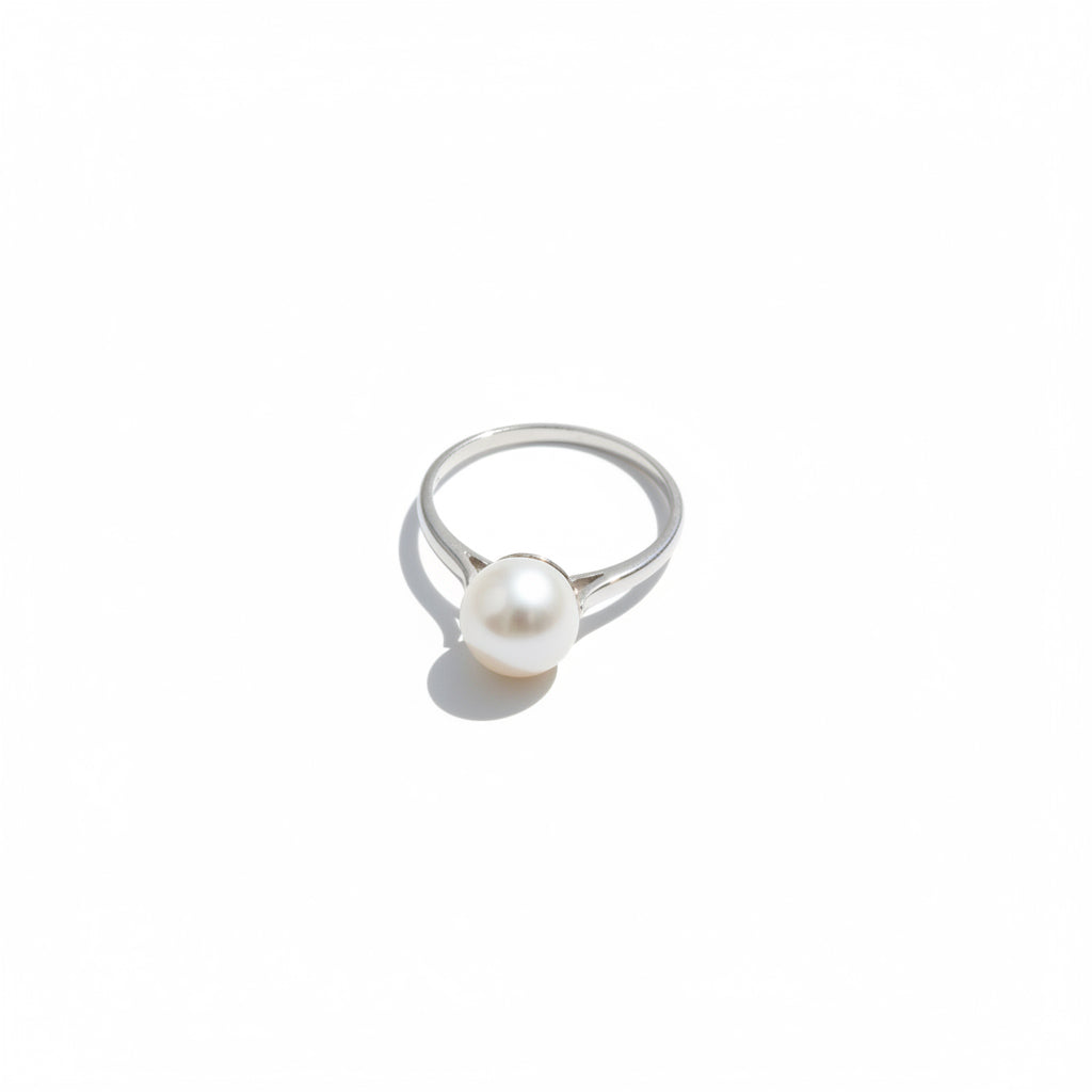 Bague Platine - Perle de culture
