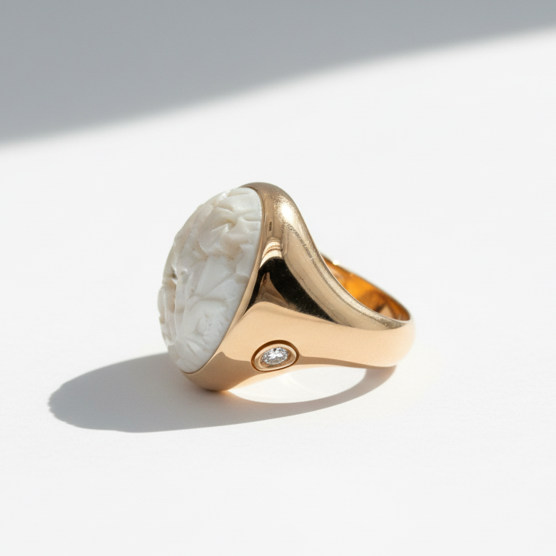 POMELLATO - Bague Victoria - Or Rose - Agate