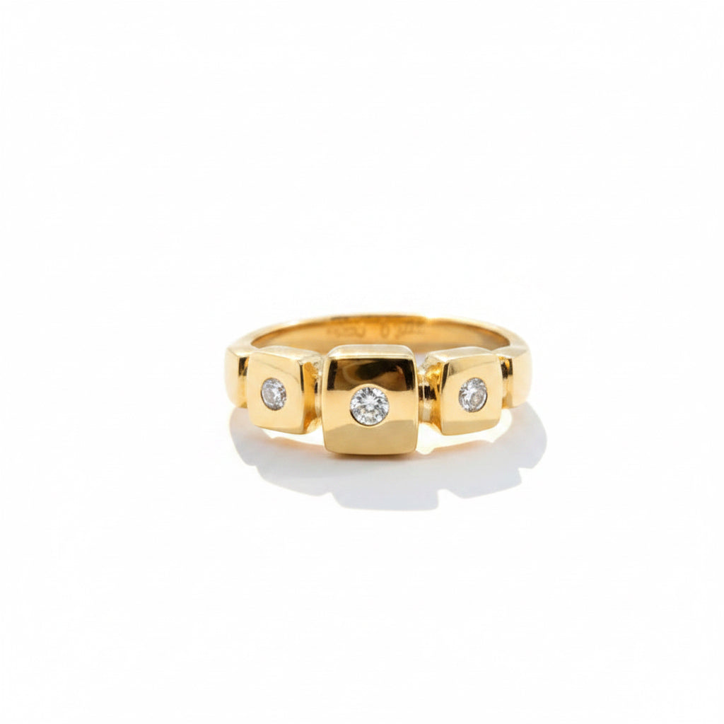 Bague Or jaune et Diamants