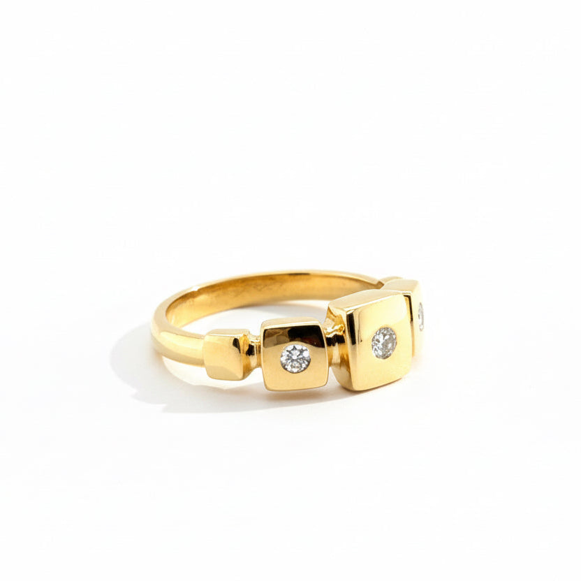 Bague Or jaune et Diamants