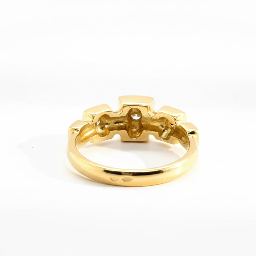 Bague Or jaune et Diamants