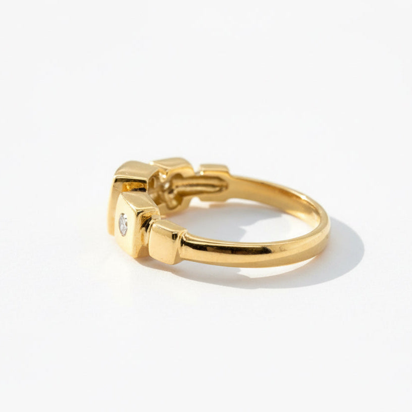 Bague Or jaune et Diamants