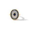 Bague Or jaune - Saphirs et Diamants